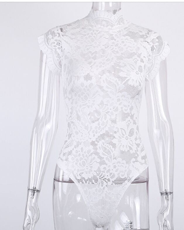 Halter One-piece Pajamas Lace Temptation Underwear