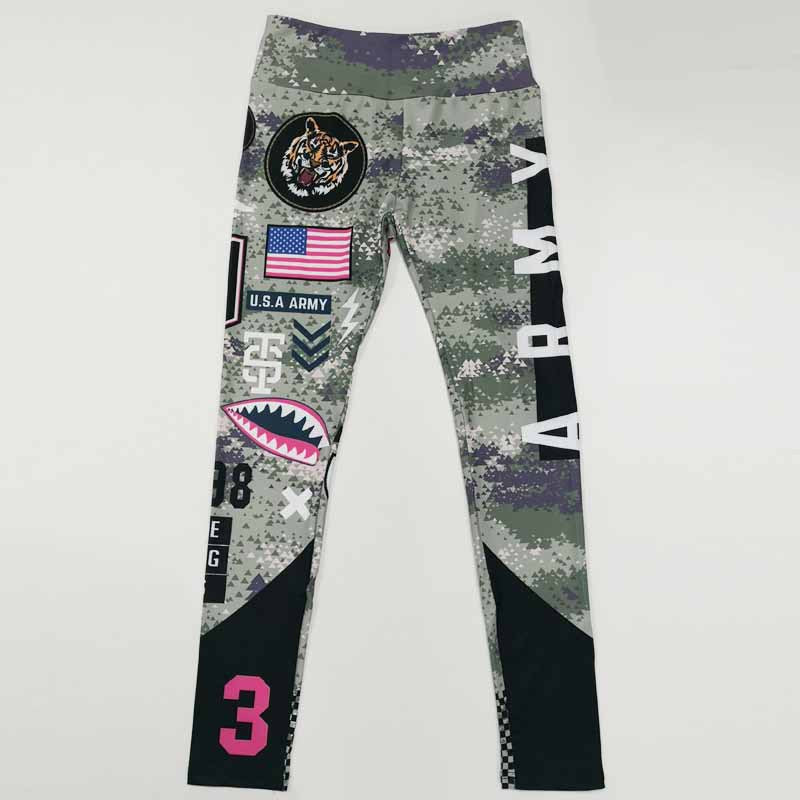 Sport Pants Fitness Leggings Women Gym Army Sportswear