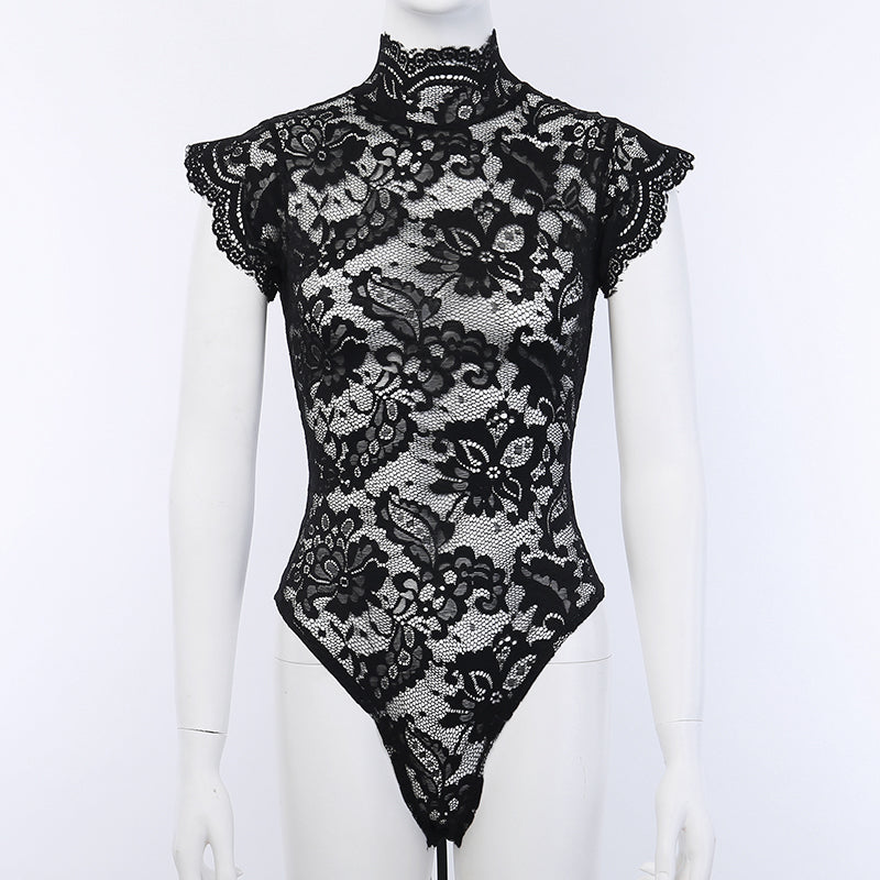 Halter One-piece Pajamas Lace Temptation Underwear