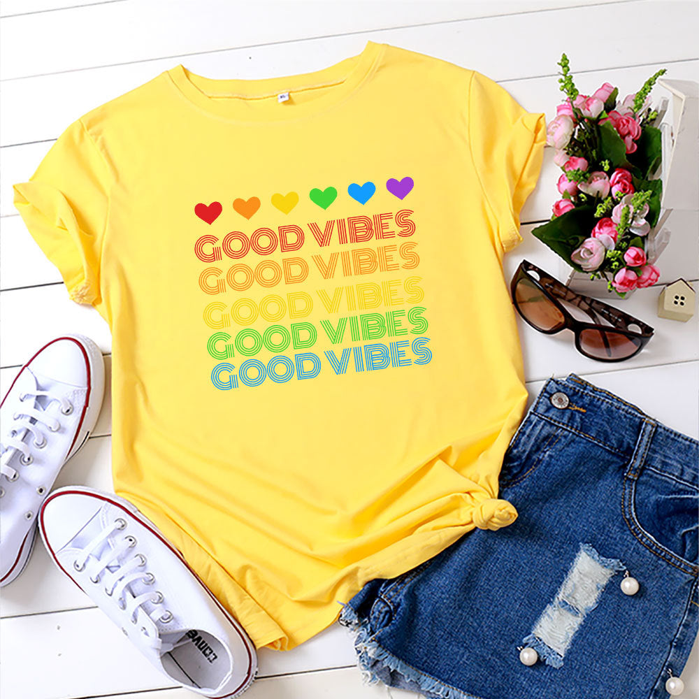 Love Short sleeved T shirt Women