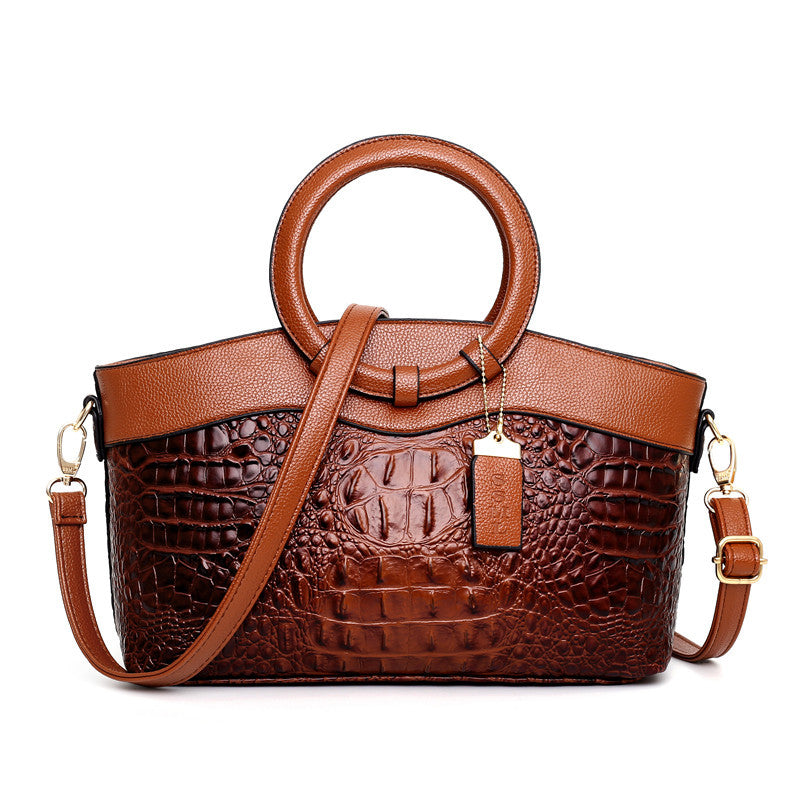 Gykaeo Luxury Handbags Women Bags Designer Crocodile Woman Leather