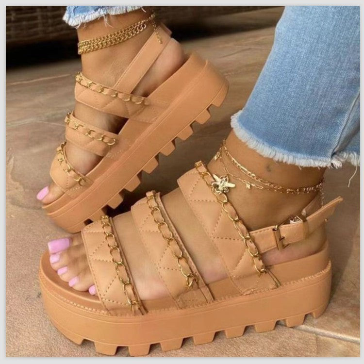 Chain Casual Sandals And Slippers Trifle Sandals