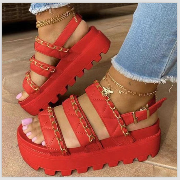 Chain Casual Sandals And Slippers Trifle Sandals