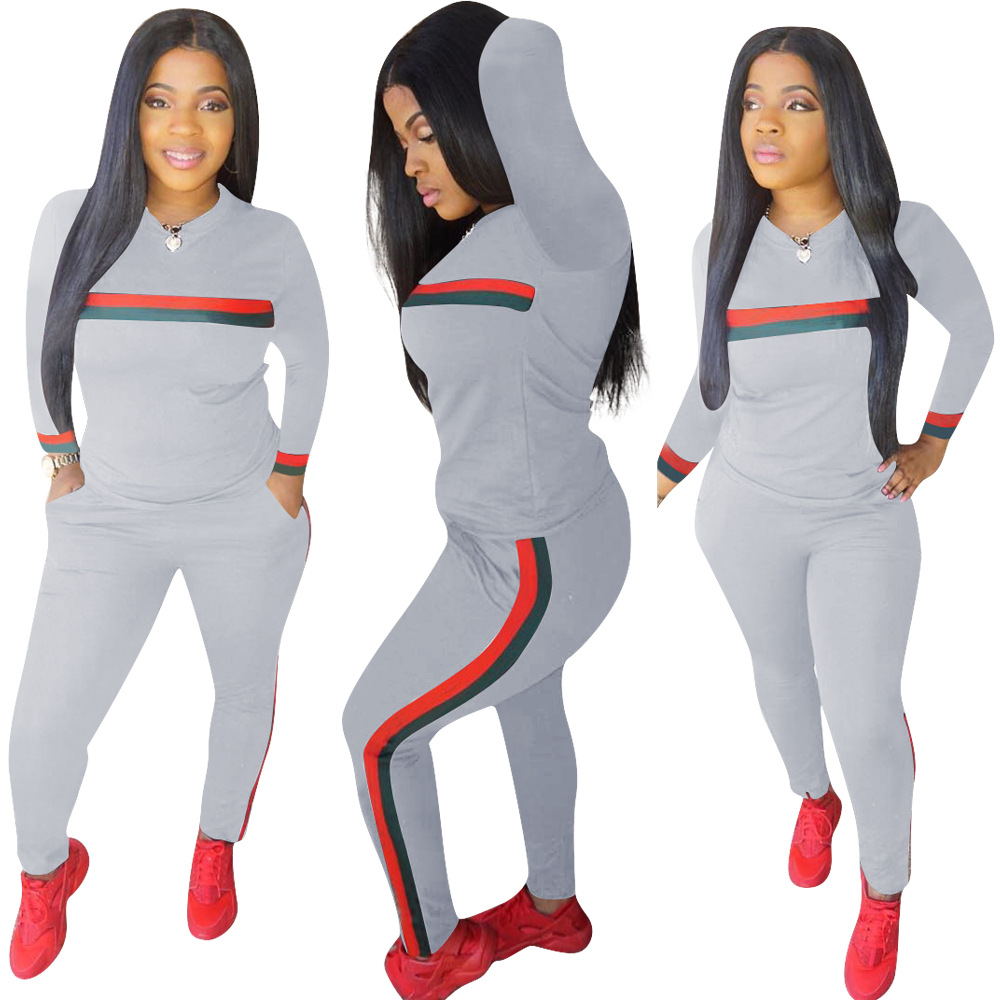 2 Set Piece Set Woman Tops Sweatshirt Long Pants