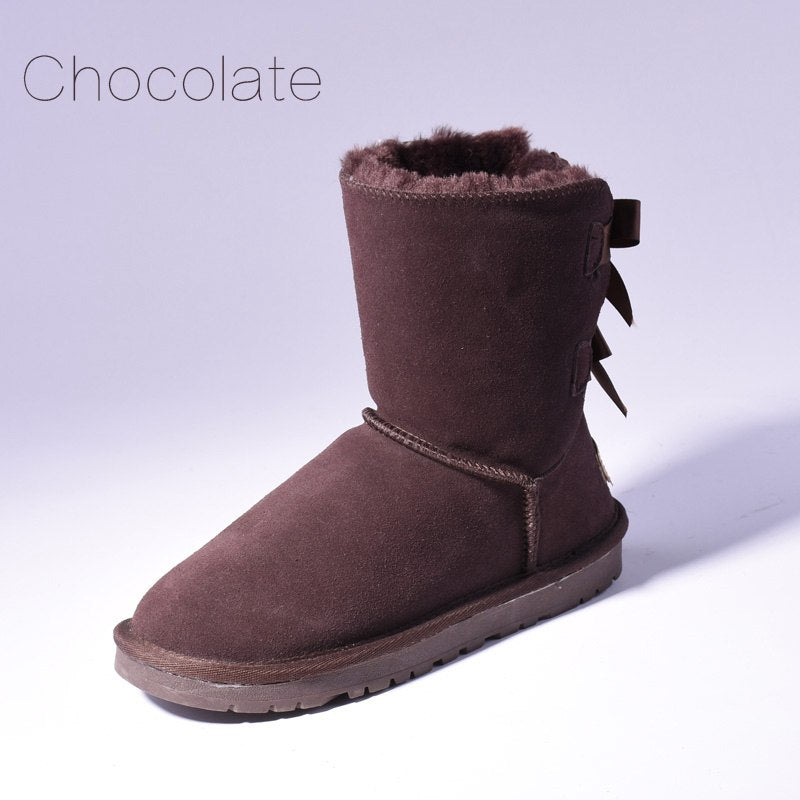 High Quality SALE Women Australia Snow Boots Warm Fur Baileys Bow Boots Women Winter Boots Snow Boots Big Size