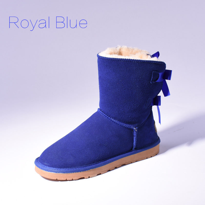 High Quality SALE Women Australia Snow Boots Warm Fur Baileys Bow Boots Women Winter Boots Snow Boots Big Size