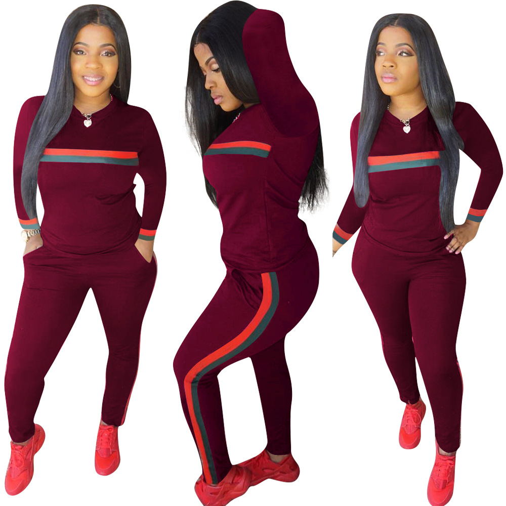 2 Set Piece Set Woman Tops Sweatshirt Long Pants