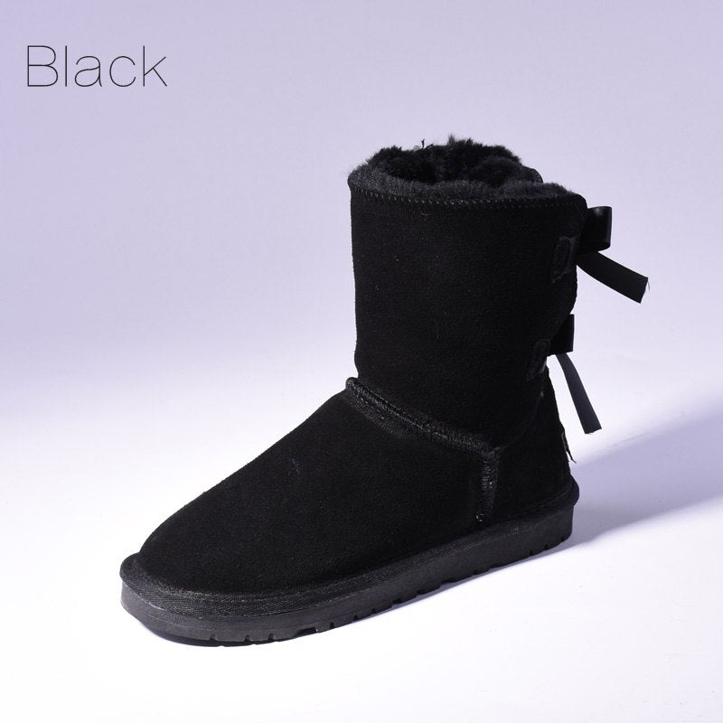 High Quality SALE Women Australia Snow Boots Warm Fur Baileys Bow Boots Women Winter Boots Snow Boots Big Size