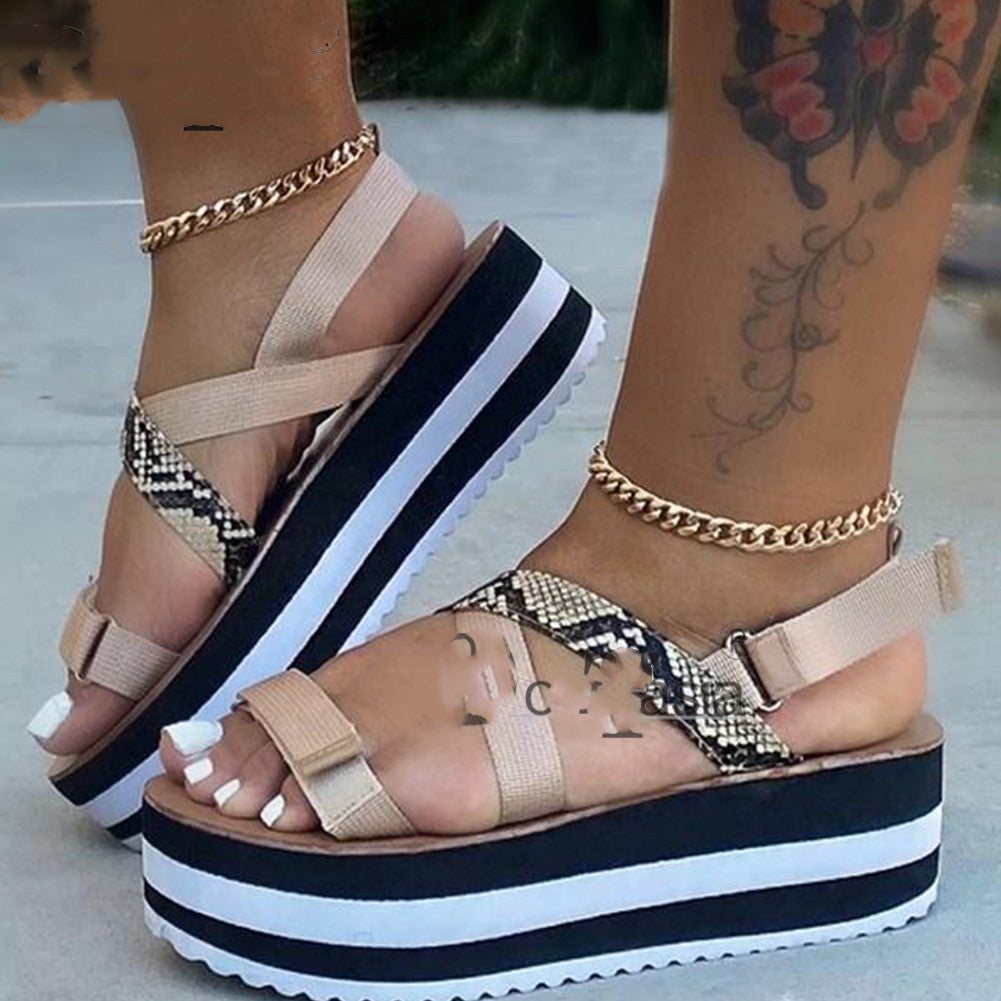 Thick soled sandals