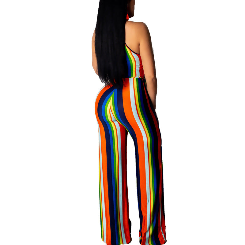 Women's Rainbow casual Jumpsuit