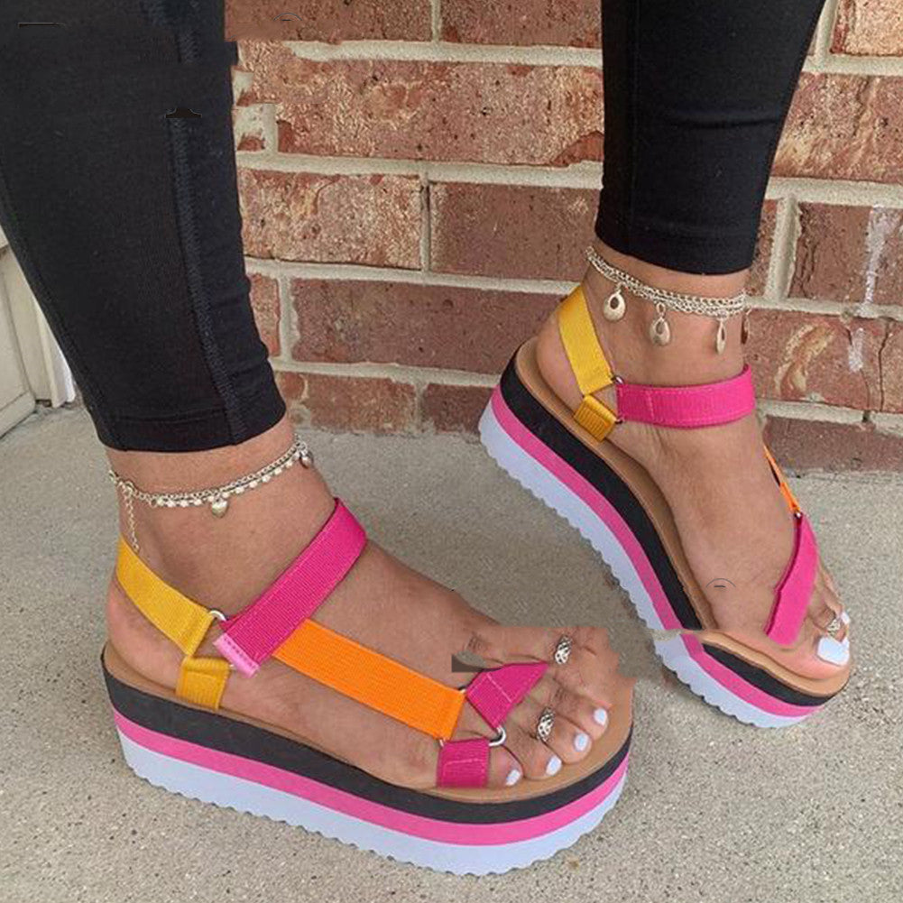 Thick soled sandals