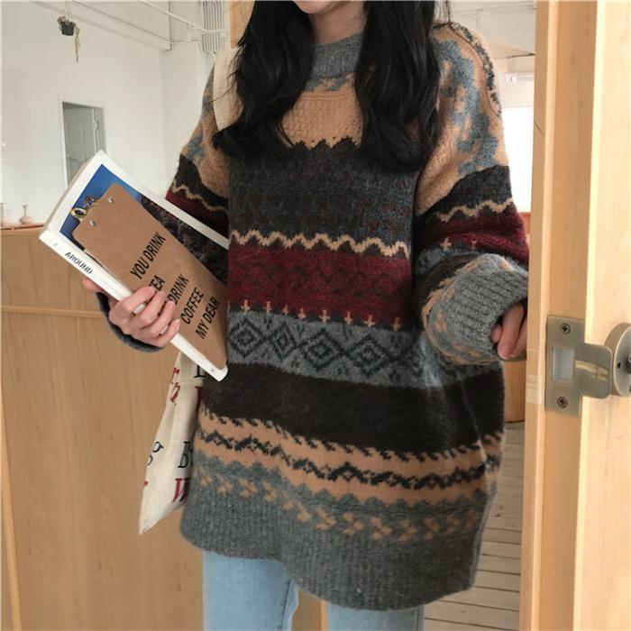 Round Neck Pullover For Women