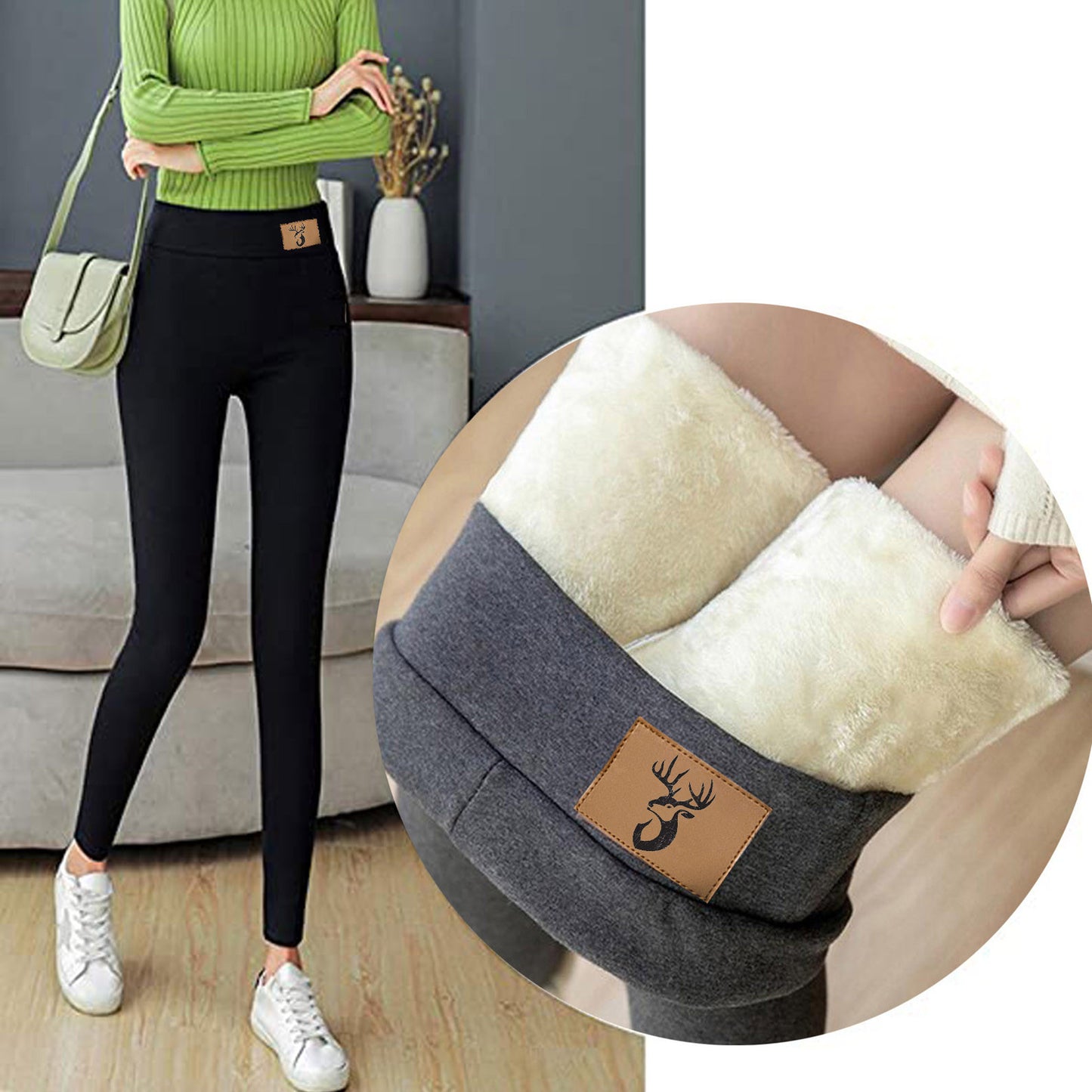 Women's Casual Elastic High-waisted Slim Pants