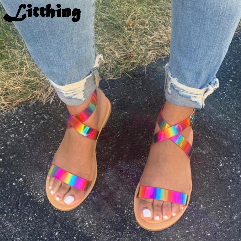 Women's color changing sandals