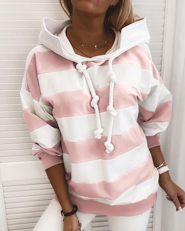 Women's Long-Sleeved Striped Thin Sweaters Women's Clothing Top Shirt