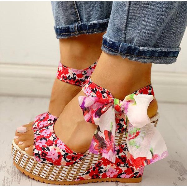 Bohemian high heel sandals