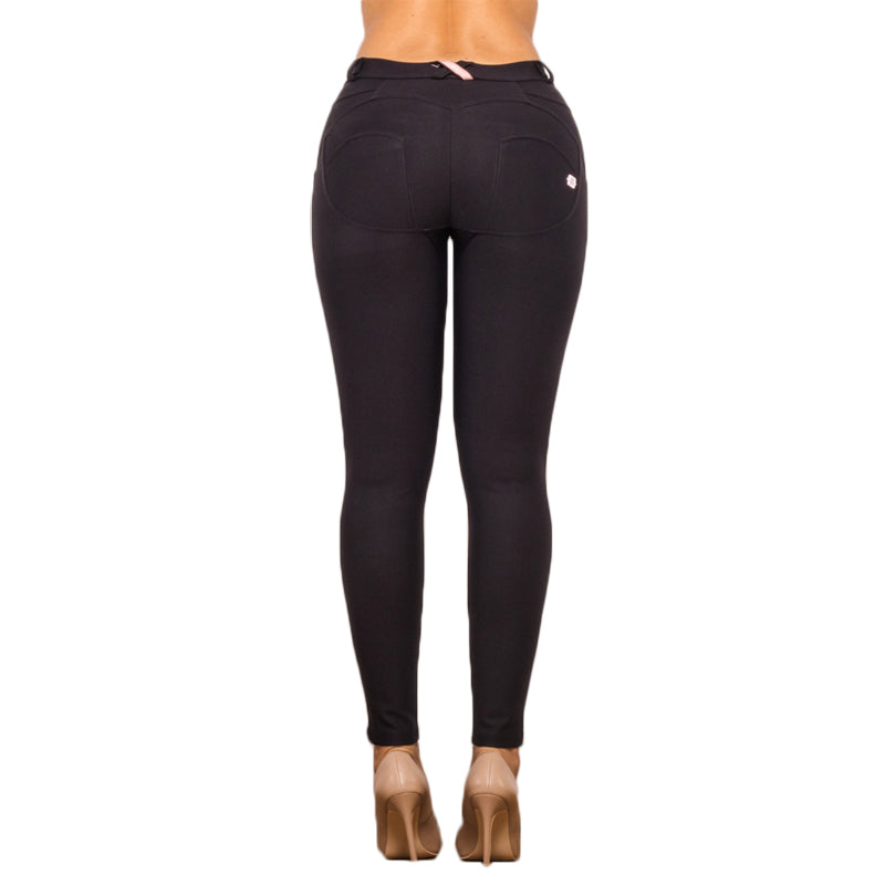 Shascullfites Melody Black Thicker Butt Lift Leggings High Stretch Shaping Winter Pants For Women