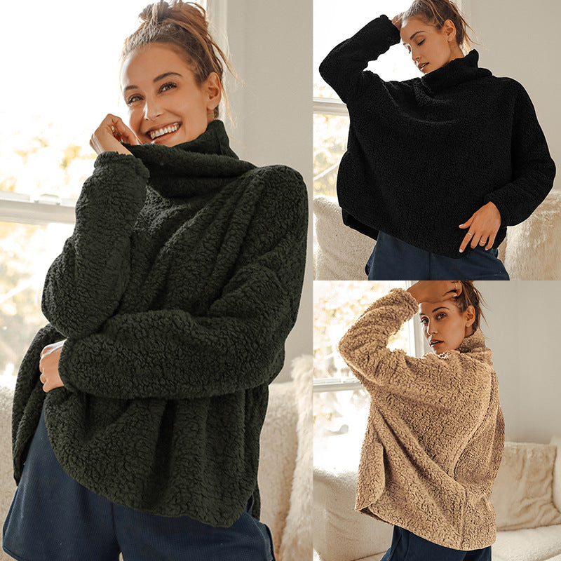 Fashion Casual Plush Loose Sweater Women